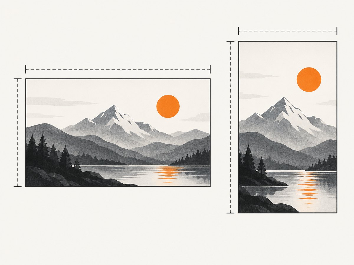 Standard videos and Shorts use different orientations and recommended pixel dimensions.